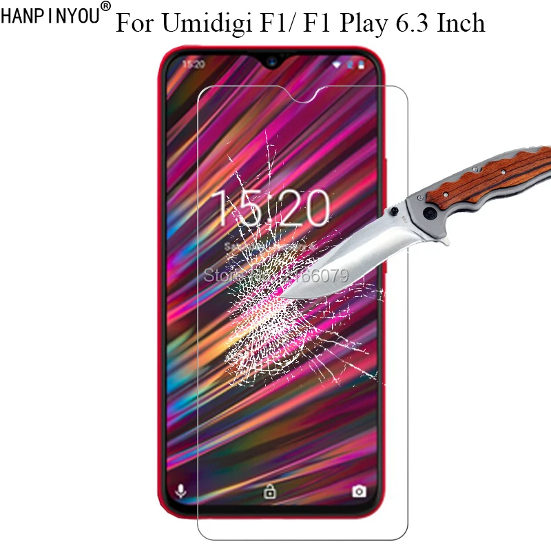 1 Pc / 2 Pcs 9H 2.5D Hard Tempered Glass Screen Protector For Umidigi F1 Play F1Play 6.3" Protective Film + Clean Tools | Мобильные