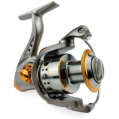 GHOTDA Fishing Reel Spinning 1000-7000 Series Metal Spool Spinning Wheel for Sea Fishing Carp Fishing Gold