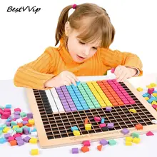 

Wooden Pixel Blocks Puzzle Toy Montessori Early Education Toy Geometry Jigsaw Tangram Game Toys For Children Bebe Juegos De Mesa