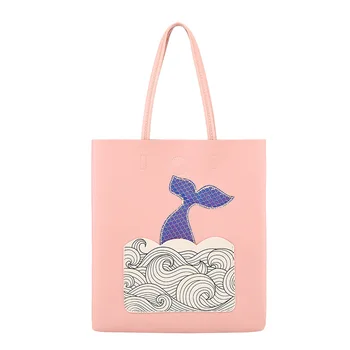 

PU leather women cartoon print casual tote handbags ladies shoulder bags book pouches bolsos mujer bolsas feminina for girls new