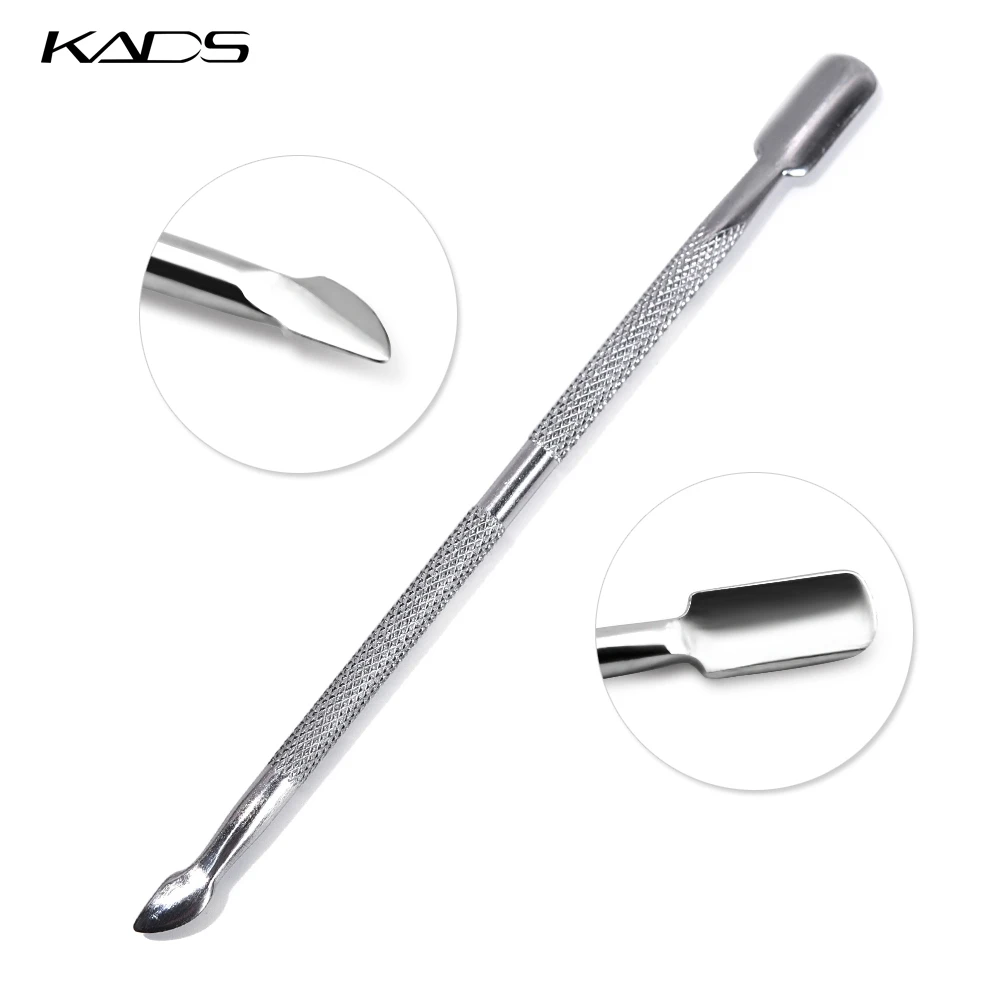Manicure Tools Set Nail Art Pusher Cuticle Pusher 1pcs Stainless Steel Double-ended Leftover Skin Remover Nail Salon Tool