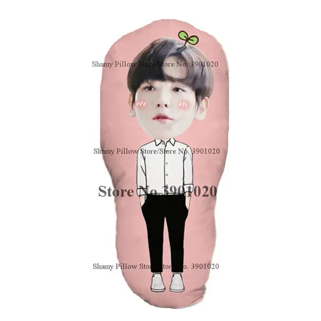 Baek Hyun GOT7 EXO подушки V Jungkook Baek Hyun Boyfriend мягкие пользовательские обнимающие подушки подарок для девочки - Цвет: Baek Hyun