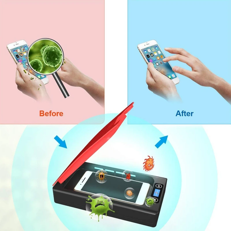 

Car UV Light Disinfection Toothbrush For Phone MP3 Sterilizer USB Charging Sterilizer Cleaner