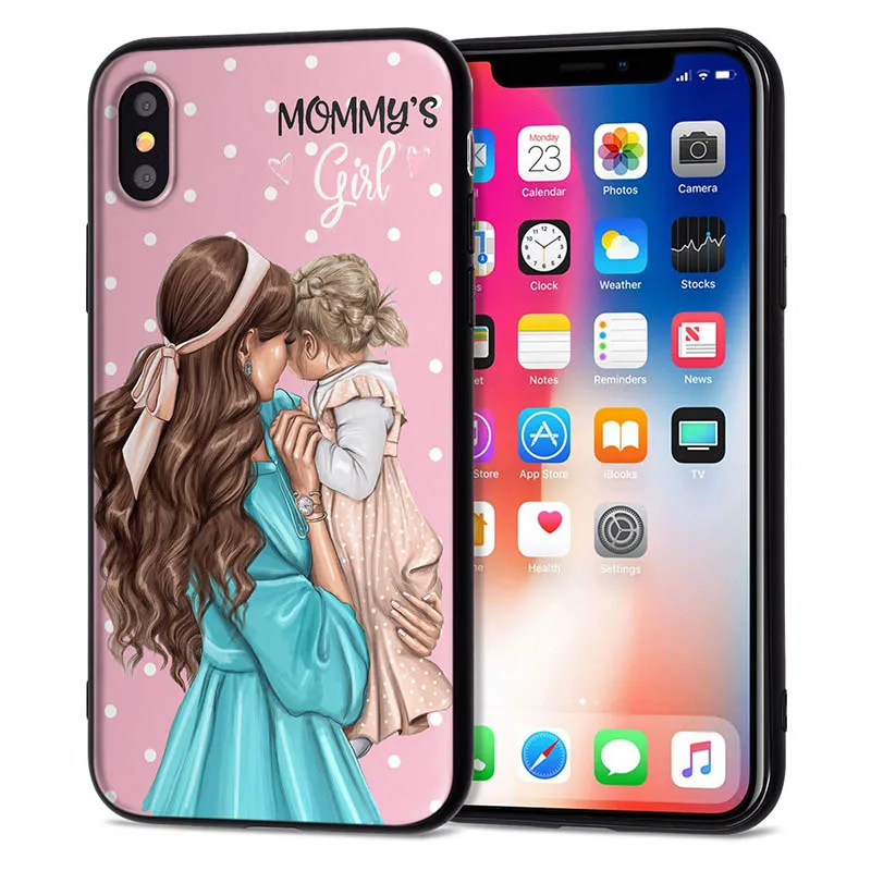 Чехол для iPhone 11 Pro, чехол для iPhone 5, 5S, 6, 6 S, 7, 8 Plus, X, XS, Max, Mom Love Baby, чехол для iPhone 7, мягкий чехол из ТПУ для iPhone XR, чехол