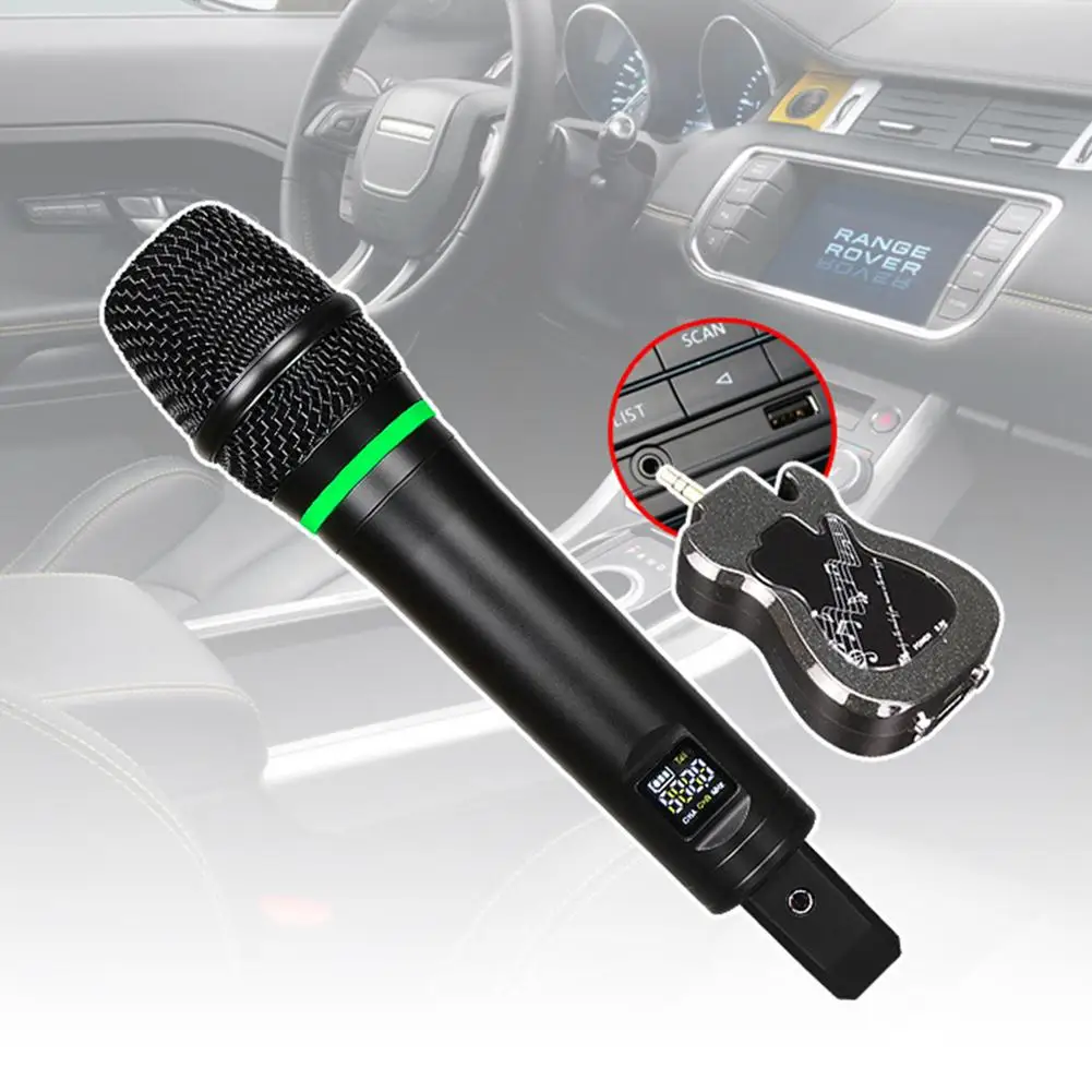 

Handheld Microphone with Display U Segment Universal Wireless Microphone One for Two