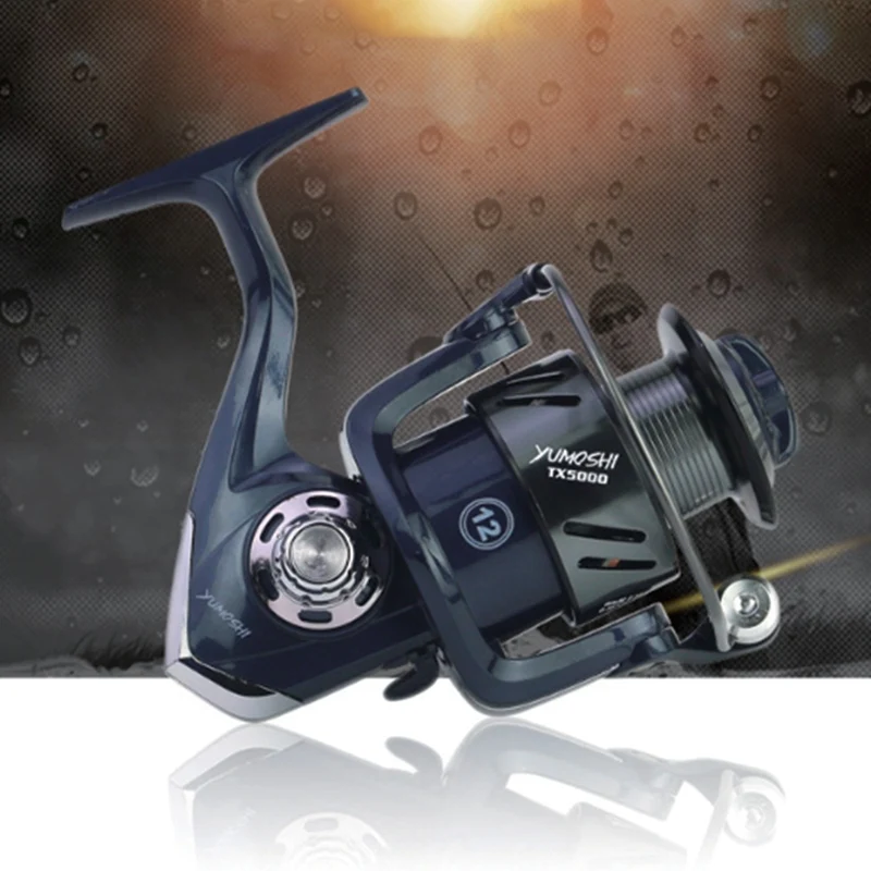 5.2:1 Fishing Reel Pre-Loading Spinning Wheel 3000-7000 Aluminum Alloy Line Winder Durable Lightweight Fishing Supply
