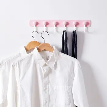 

Multifunction Kitchen Storage Hook Holder 6 Hooks Wall Door Holder Hanger Rack For Spoon Scoop Bathroom Kitchen Organizer