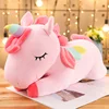 Licorne géante en peluche pour enfant, jouets pour fille, matière douce, comme un cheval, poupée en forme d'animal, peut servir d'oreiller, idéal pour un cadeau d'anniversaire, 25 — 100cm ► Photo 3/6