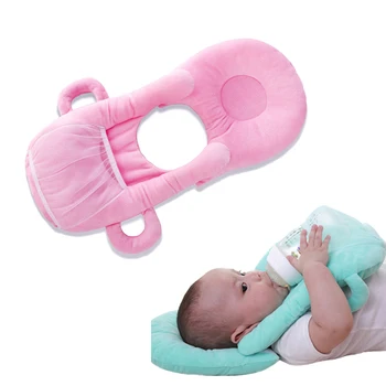 

Bebay Bottle Holder Pillow Hot Infant Breast Milk Feeding Bottles Rack Cushion Soft Cotton Newborn Free Hand Cup Holder BB3125