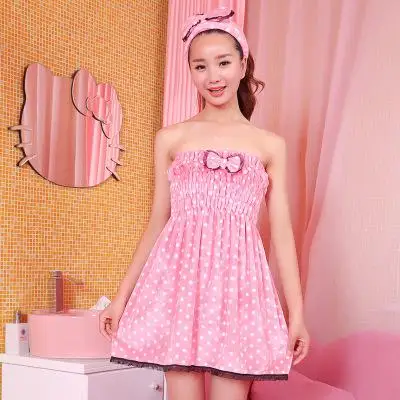 Пляжное Полотенце hello kitty, Фланелевое банное полотенце с героями мультфильмов, сексуальное банное полотенце для взрослых, милое женское полотенце - Цвет: Dot