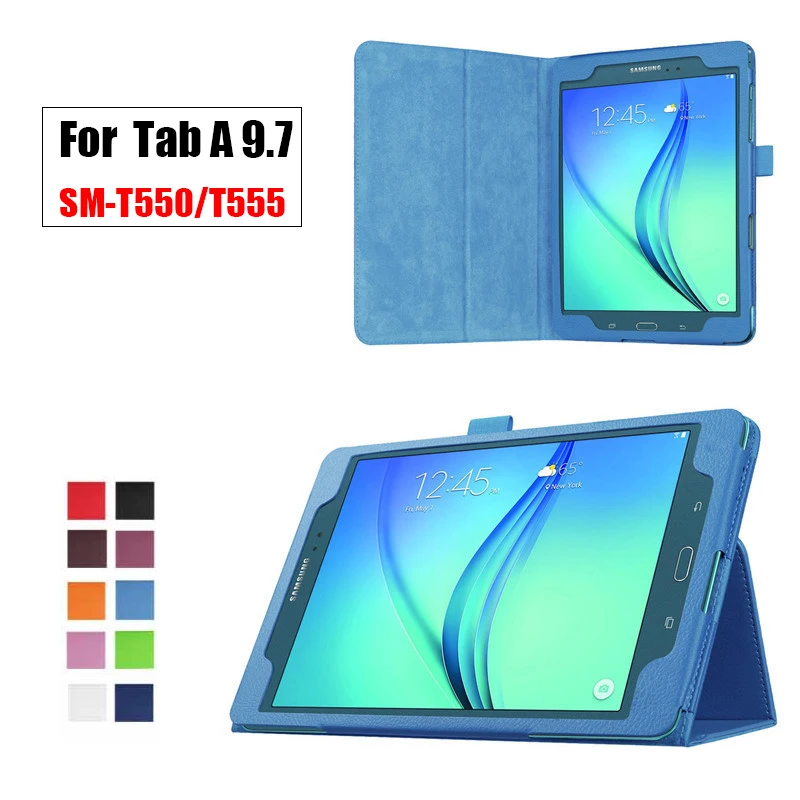 Чехол для Samsung Galaxy Tab A 9 7 дюйма модель SM-T550 P555 T555 чехол планшета флип-кронштейн из