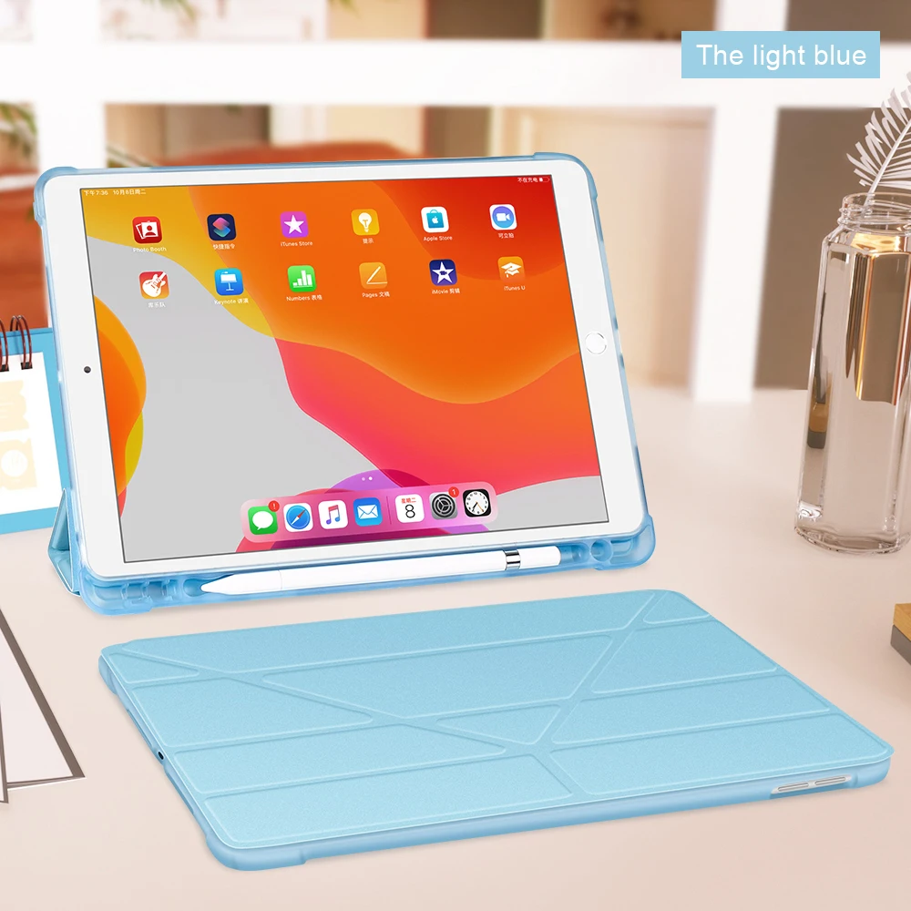 Для iPad Pro 10,5 чехол с карандашом держатель для iPad Air 3 чехол Funda, для iPad 10,2 чехол Pro 11 Air 1 2 9,7