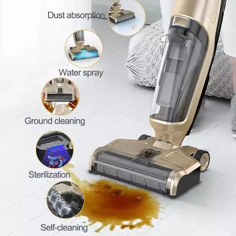 US $399.15 BOBOT DEEP 832 Handheld Washer Vacuum Cleaner Cordless Dry Wet Floor Washer Vacuum Cleaner MultiSurface Cleaning UV Sterilizati