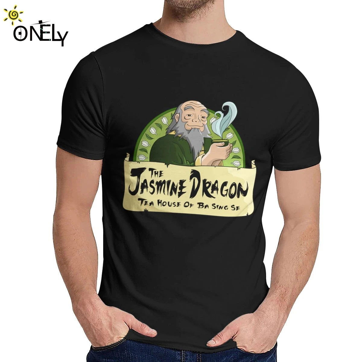 Мужская футболка с надписью He Jasmine Dragon Tea House Avatar The Last Airbender Great Leisure Crewneck Harajuku