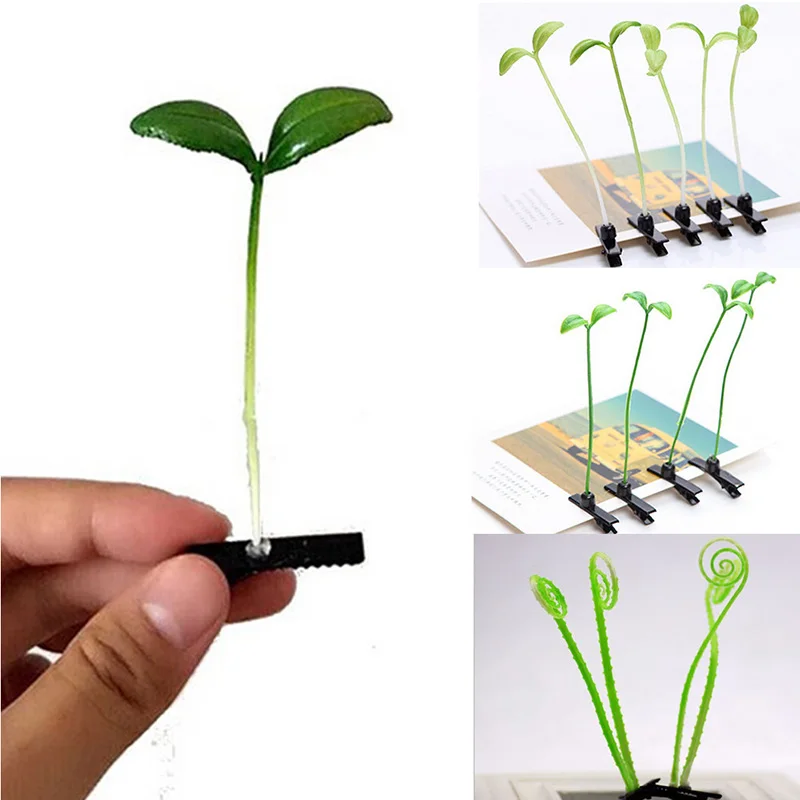 New Cute Grass Hair Clip Barrtttes Girls Accessories Flower Mushroom Bean Hairclips Women Children Plants Hairpins flower and grass half ripe rice paper calligraphy copybook for beginners tang poems song ci small regular scirpt practice