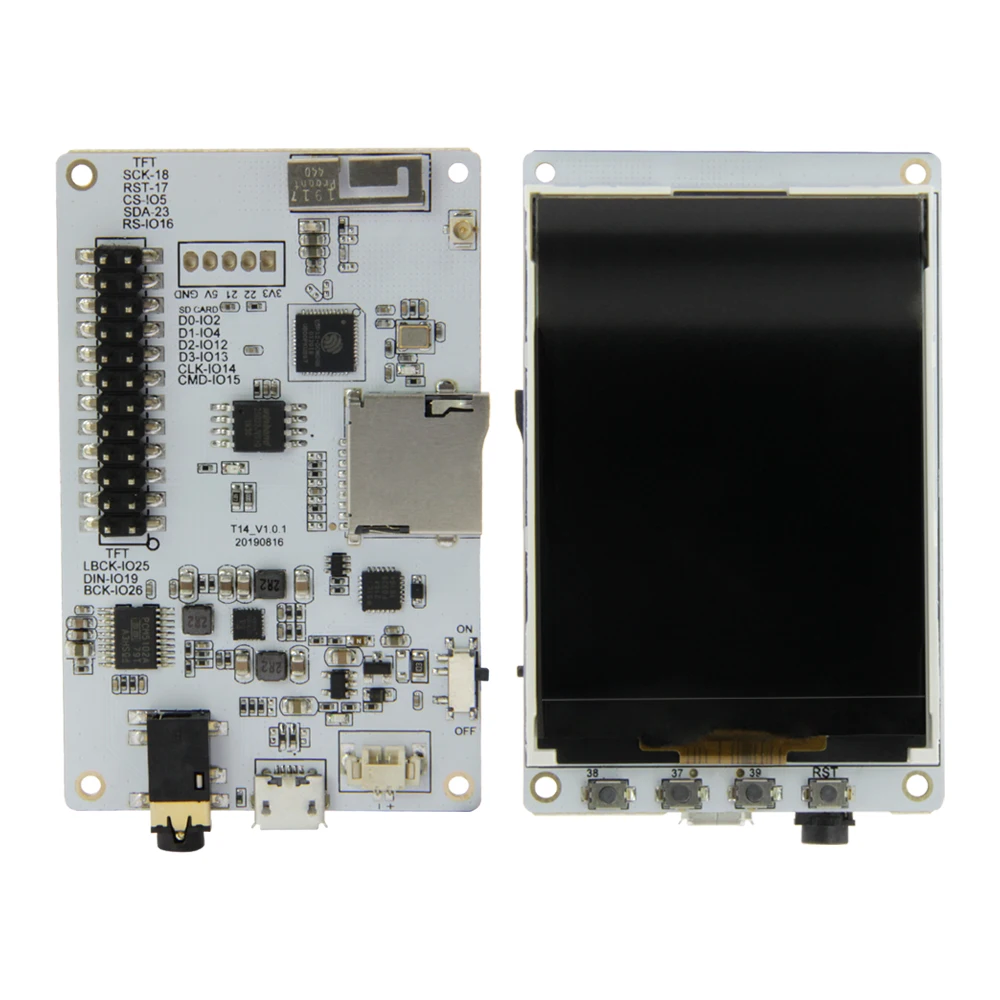 TTGO Tm музыкальные альбомы 2,4 дюймов PCM5102A sd-карта ESP32 WiFi и модуль Bluetooth