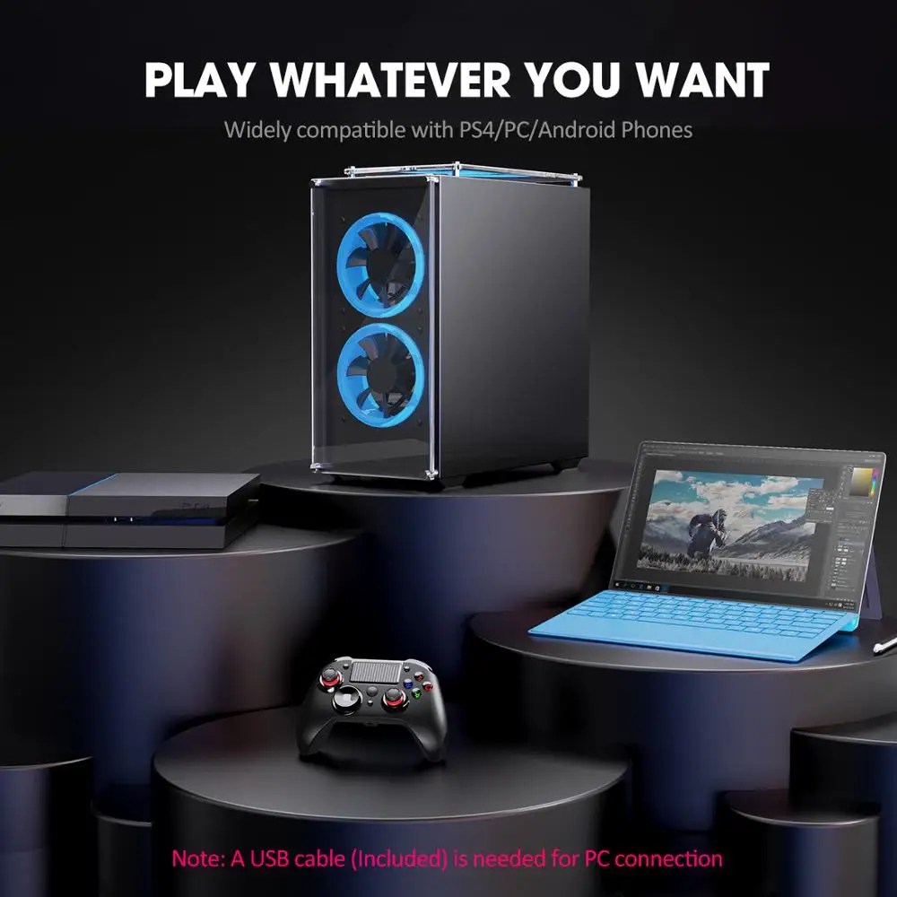Беспроводной игровой контроллер Pictek для PS4/PC Gamer Trigger Joypad перезаряжаемый геймпад с