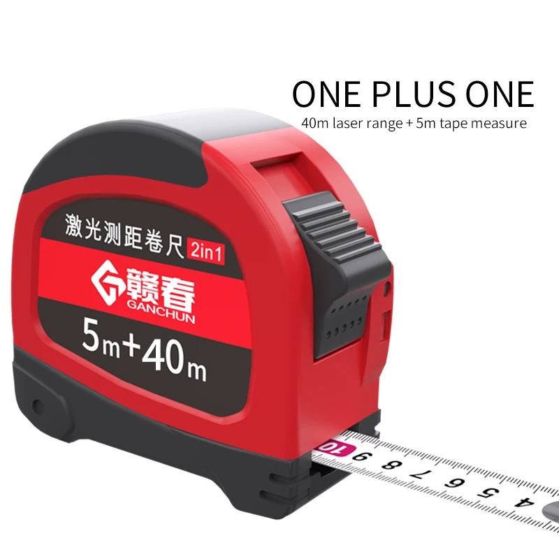 Gunchun 40 м лазерный дальномер электронная линейка Высокая точность выдвижной Дровосек 5 м USB