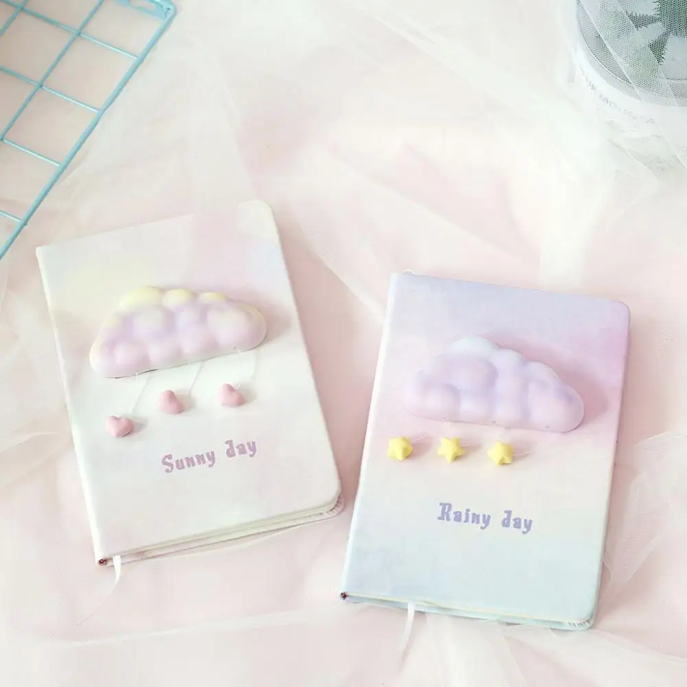 

Creative Dream Cloud Notebook Planner Notepad Journal Sketchbook Daily Book with Flashing Light Office School Supplies