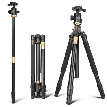 

Professional Camera Tripods with Quick Release Plate and Ball Head Aluminium Alloy Video Monopod Extendable Tripod for Canon/Nik