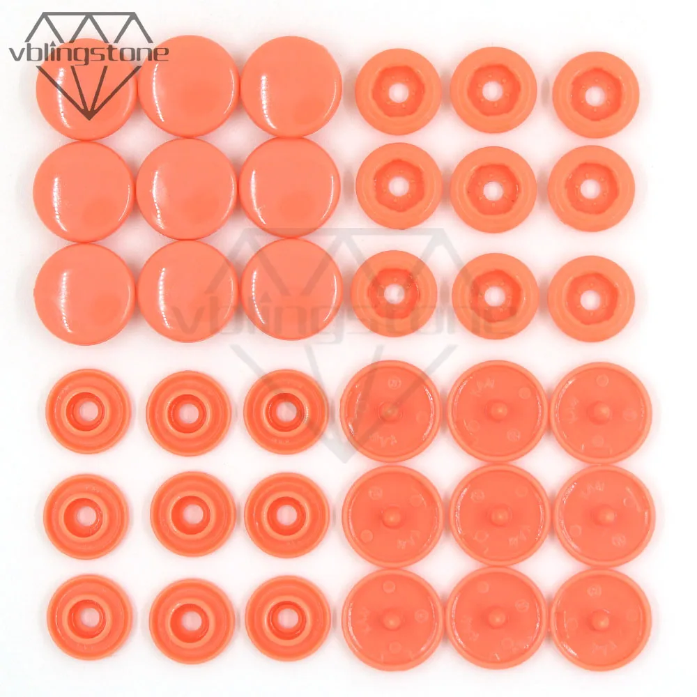 thumbnail image 1 of Botones a presión de plástico T5 KAM al por mayor para prendas de vestir, botones a presión, botones redondos para pañales de niños, carpetas de babero, 100 juegos, 1 of 5