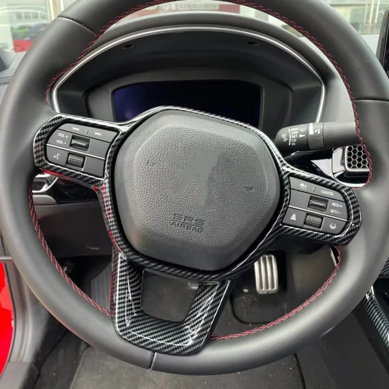 

Auto interior steering wheel cover trim sticker for honda civic 2022, ABS, car accessories