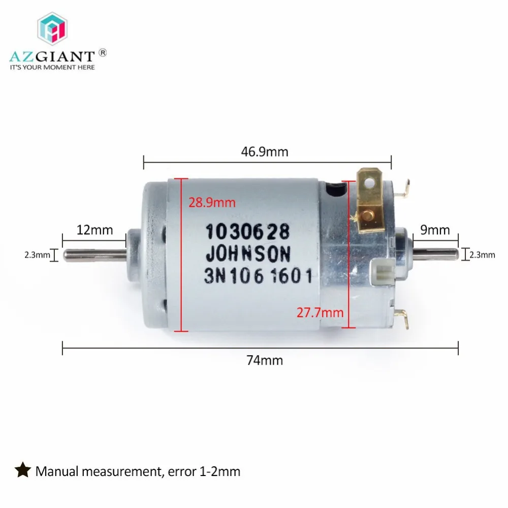 AZGIANT 1030628 микро мотор 395 двухголовый DC развертки Пол Робот 18V 11700 rpm | Автомобили и