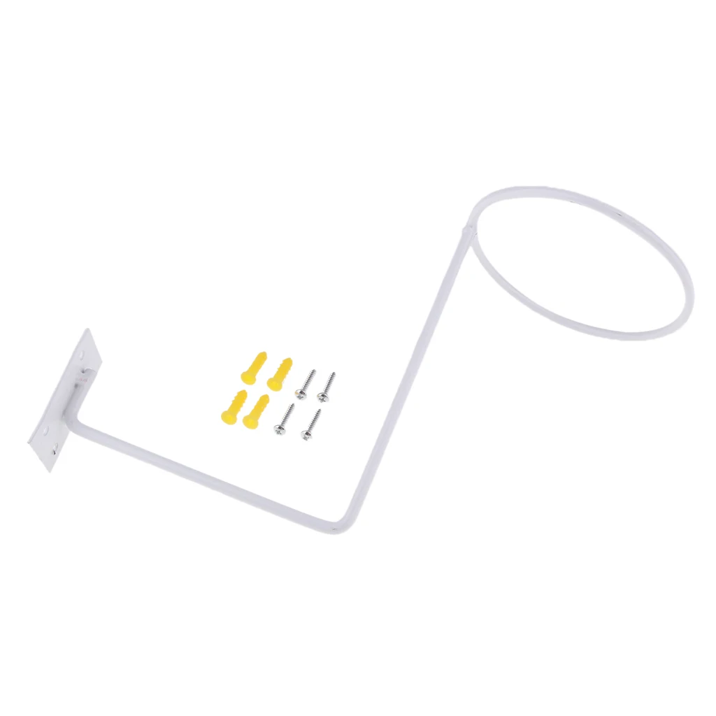 Motor Hook Storage Holder Wall Mount Screws Ball Wig Display Rack Thickened Base Durable Motorcycle Helmet Hanger White Durable