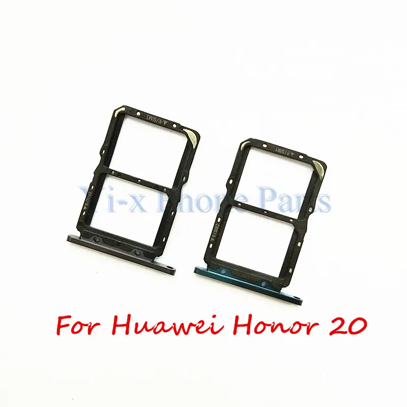 1x nueva bandeja de tarjeta SIM Adaptador de soporte de ranura piezas de repuesto para Huawei Honor 20
