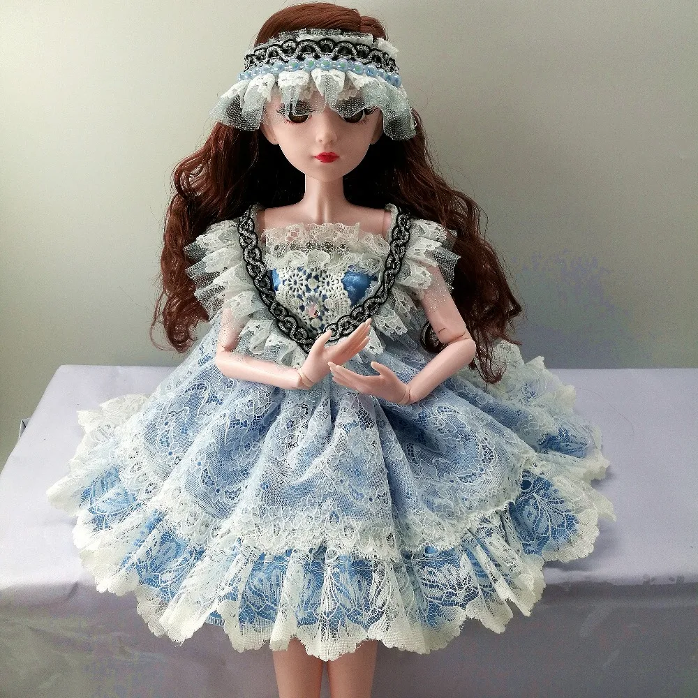 60 см красивое платье для куклы Bjd, Одежда для куклы, детские аксессуары для игрушек, 22 дюйма, модная одежда для куклы, аксессуары для девочек