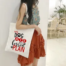 Забавный подарок для учителя, собака, напечатанная Холщовая Сумка с рисунком, сумка-тоут для учителя, сумка для книг, оценка учителя