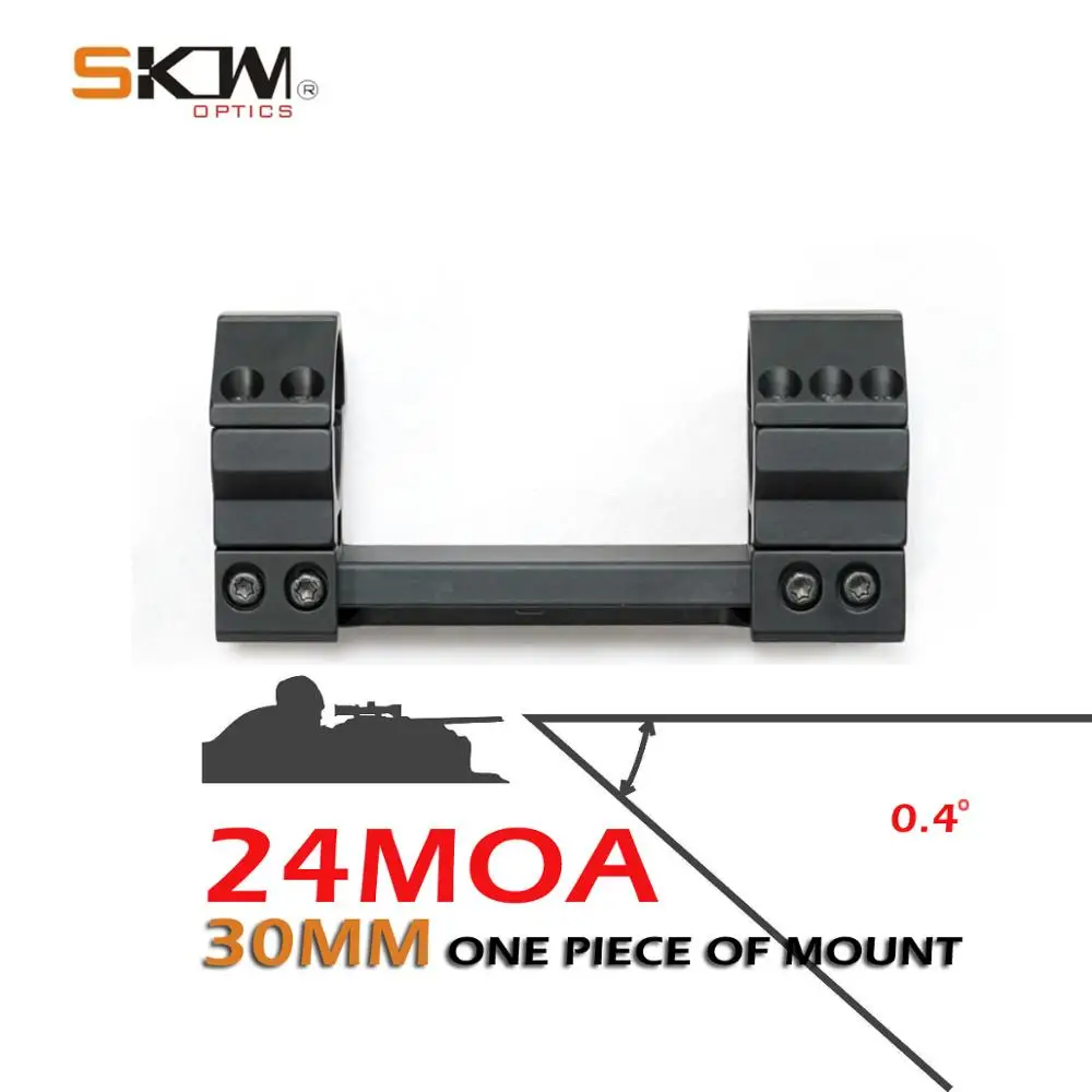 SKWgear M4 AR15 24MOA Угловое крепление для прицела 30 мм рельсов Пикатинни 1913 кольца |
