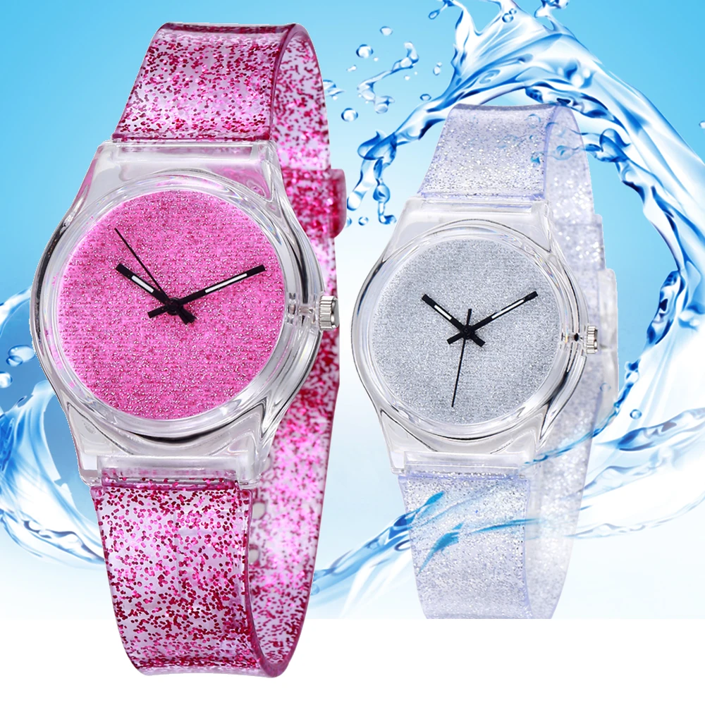 Fashion Waterproof Children Watch Boy Girl Glitter Watch Quartz Baby Clock Gift Meisjes Horloge Horloge Kind Montre Enfants Saat afbeelding