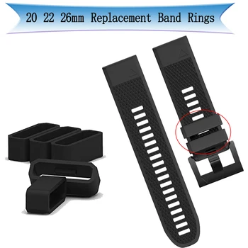 

20 22mm Strap ring fashion Silicone for huawei Honor ES Amazfit GTS 2 Band Keeper Loop For amazfit GTR 2 Gt2 pro Retainer Ring