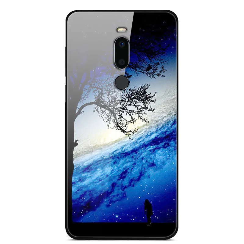 56 Чехол для Meizu M8, закаленное стекло, жесткая задняя крышка для Meizu M8 M 8, мягкий чехол для телефона, бампер для MeizuM8, защитный чехол 5,7 дюйма - Цвет: 56