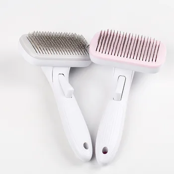

Automatic Hair Removal Combs New Multicolor Pet Comb Dog Cat Cleaning Brush Soothing Massage Comb Pet Hairs Safety Carding Tools