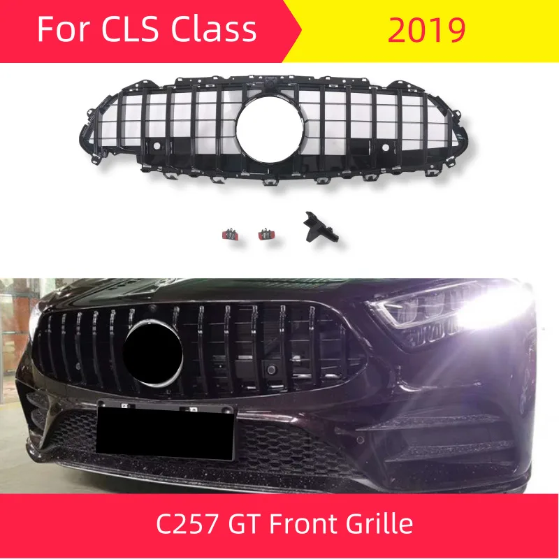 GT Передняя решетка для mercedes CLS Class C257 W257 CLS300 CLS350 CLS450 CLS500 4matic ABS спортивный бампер решетка