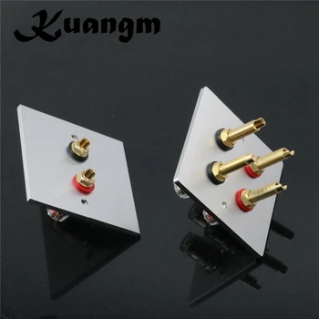 

1 set Audio Hi-End Gold Plated Amplifier Speaker Terminal Female Long Short Version Including Binding Post and Plate Socket