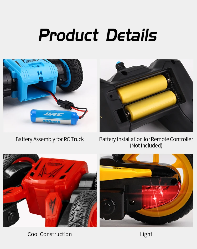 2020 JJRC Q71 Double Sided Drive 360 Degree Flips RC Cars 2.4G RC Race Car Rolling Rotating 4WD RC Stunt Car with Cool Lights