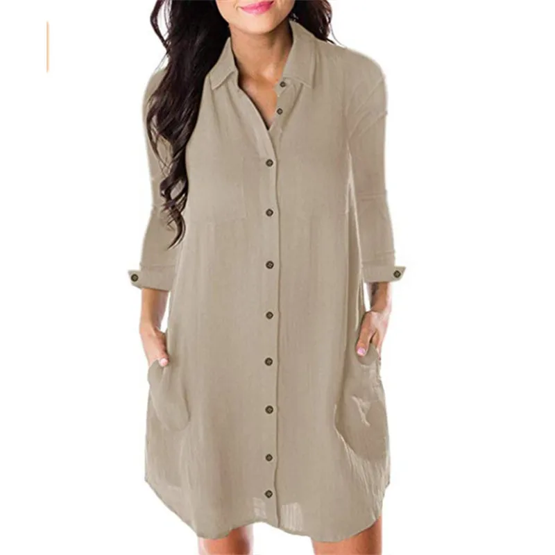 Блузка для беременных женщин; осенняя одежда; льняные рубашки размера плюс 2XL; топы; блузки; платья; Одежда для беременных