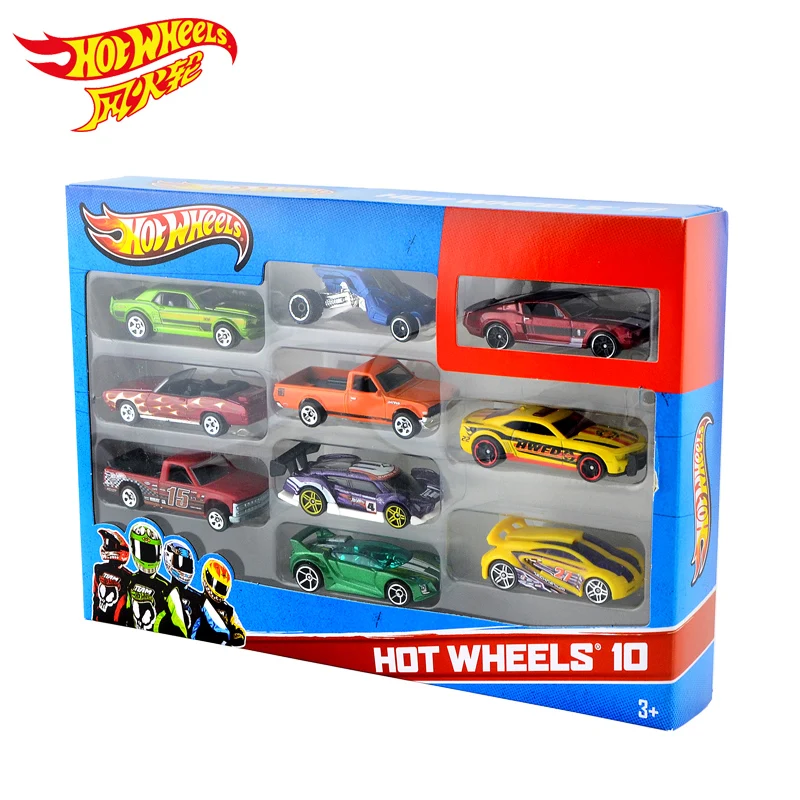 Hot Wheels track ESS BSC 10-Car Pack 1: 64 мини-модель автомобиля детские игрушки для детей Diecast Brinquedos Hotwheels подарок на день рождения 54886