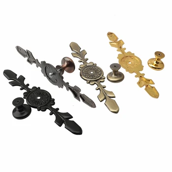 QVWN Bronze Handles Kitchen Door Cupboard Zinc Alloy European Modern Wardrobe Furniture Drawer Pulls Cabinet Knobs Hardware