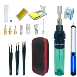 Fers à souder au gaz, outils électriques, fer à souder, torche au Butane, 130 °C, Kits de soudage 