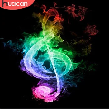 

HUACAN 5D Mosaic Diamond Painting Diamond Embroidery Music Note Full Drill Rhinestones Home Decor Accessories Gifts