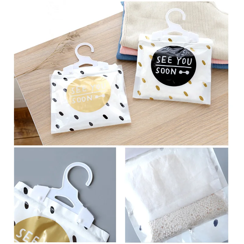 Household Drying Dehumidifier Wardrobe Absorbent Bag Family Use Hanging Drying Agent Dehumidifier Bags Room Accessories Dropship