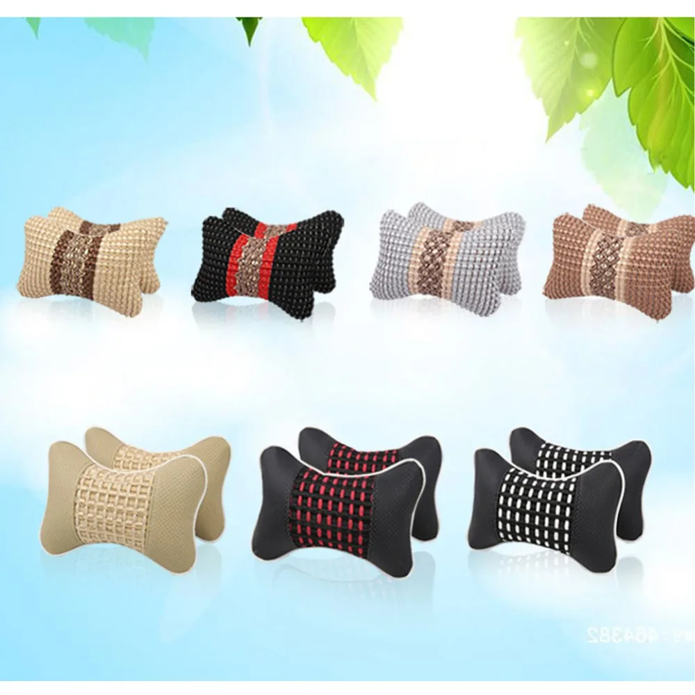 

New Summer Ice silk Car Car Seat Neck Pillow Safety Safety Car Headrest Support Rest Cushion Car Seats Accessories Cushion Pad