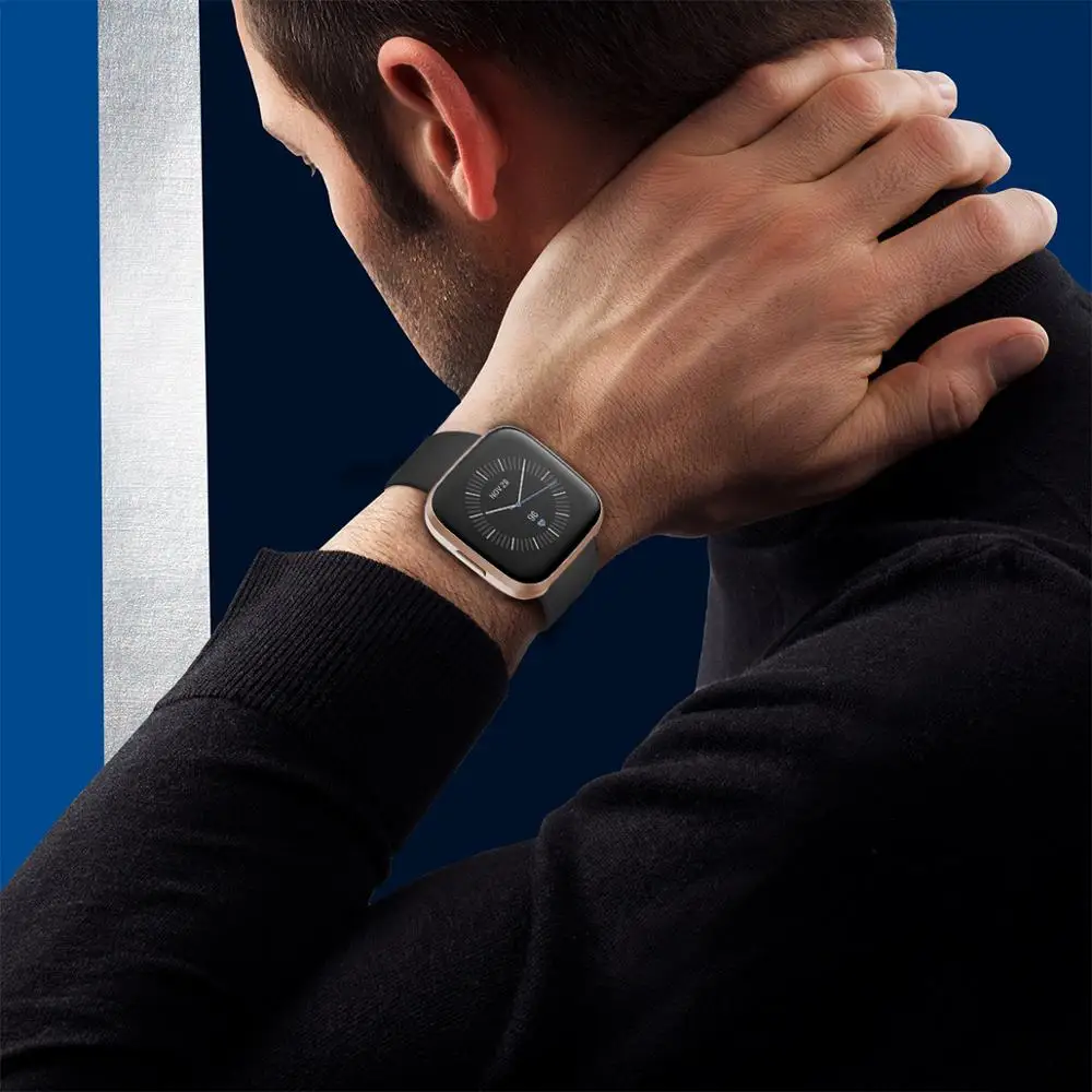 Высококачественный мягкий силиконовый ремешок для часов для Fitbit Versa 2/Versa Lite, Регулируемый Браслет для fitbit versa