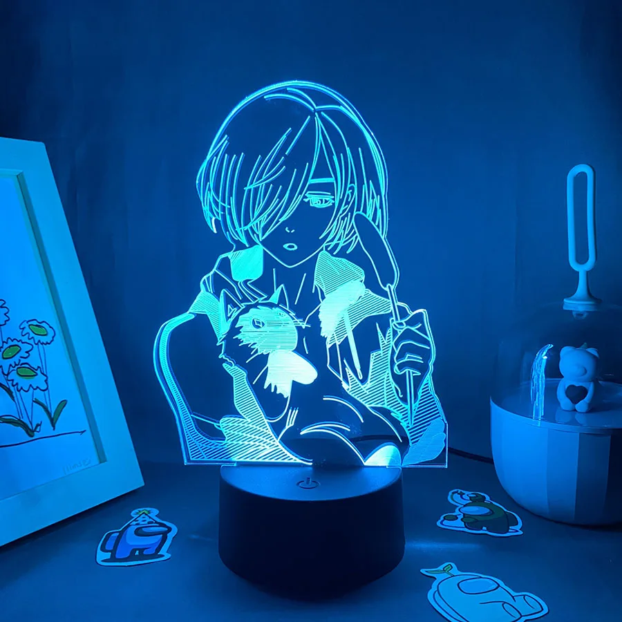 

Yuri on Ice Anime Figure Uri Plisetsky 3D Led Neon Nightlight Birthday Gift For Friend Lava Lamp Bedroom Decor Manga Yuri on Ice