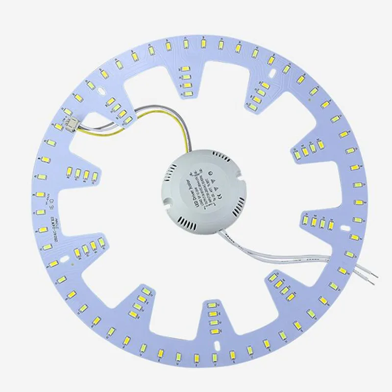 

Led light board 12W 15W 18W 5730 three-color transformation light plate round modified ceiling lamp LED Ring PANEL Circle Light