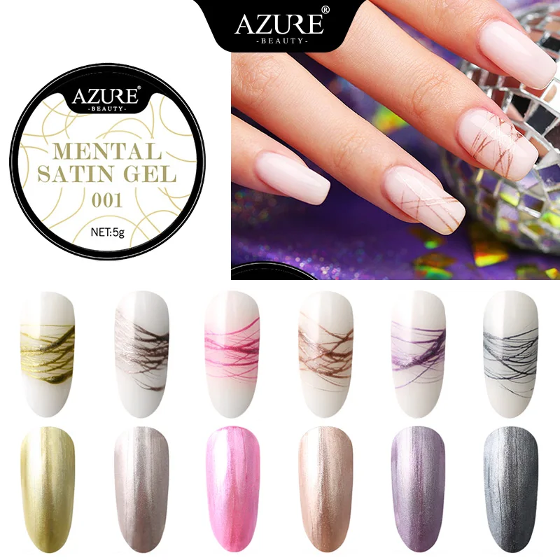 УФ гель для ногтей AZURE BEAUTY Spider рисования проволокой самостоятельной сборки
